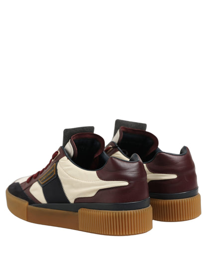 Dolce & Gabbana Multicolor Leather MIAMI Sneakers Shoes