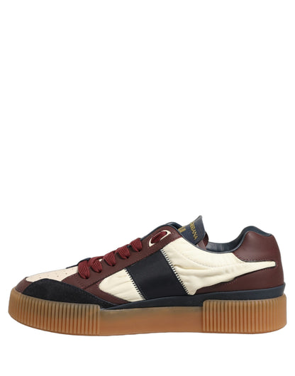 Dolce & Gabbana Multicolor Leather MIAMI Sneakers Men Shoes