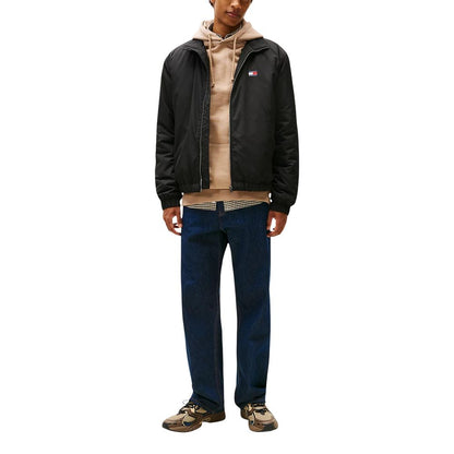 Tommy Hilfiger Jeans Black Recycled Polyester Bomber