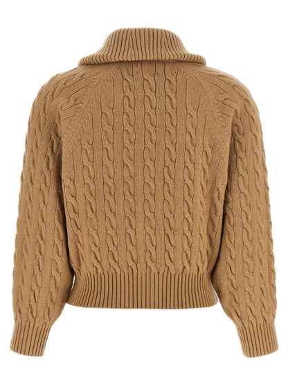 Polo Ralph Lauren Brown Wool Cardigan
