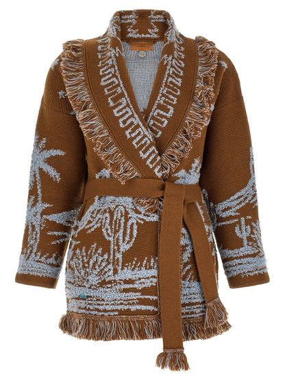 Alanui Brown Cashmere Cardigan