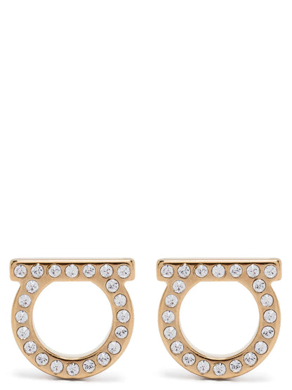 Ferragamo Gold Brass Earrings