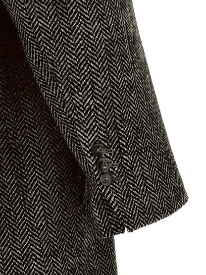 Ami Paris Black Virgin Wool Coat