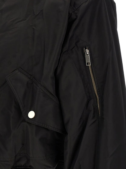 Entire Studios Black Nylon Bomber