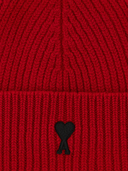 Ami Paris Red Wool Beanie