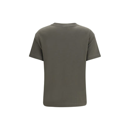 T-Shirt by Brunello Cucinelli for women in cotton bicolour showcases a chic silhouette, artfully detailed with a chic crew neckline and for a chic finish.