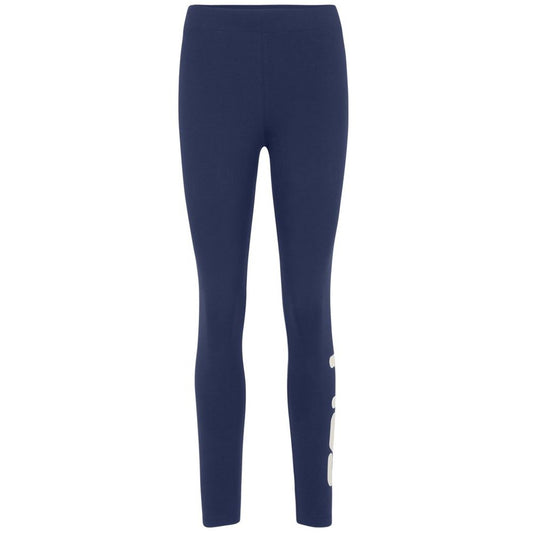Activewear Leggings by Fila for women in stretch cotton blue features an dynamic leggings with long and , showcasing functional .