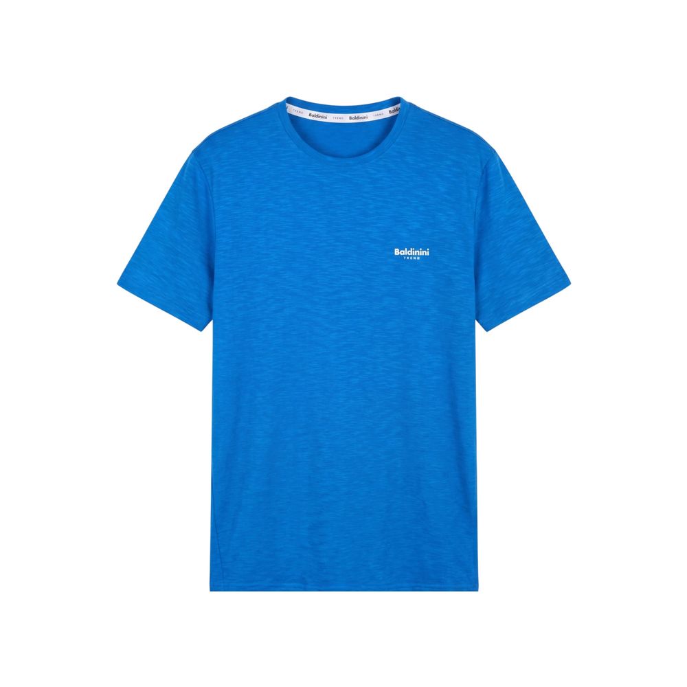 Baldinini Trend Light Blue Cotton Men T-shirt