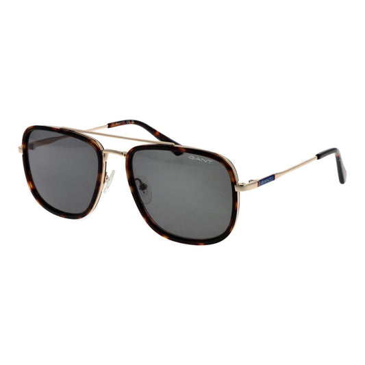 Sunglasses by Gant for men in brown & purple features an timeless aviator full-rim frame design with brown coloured frame frames and category-3-dark-tint lens for a timeless finish.