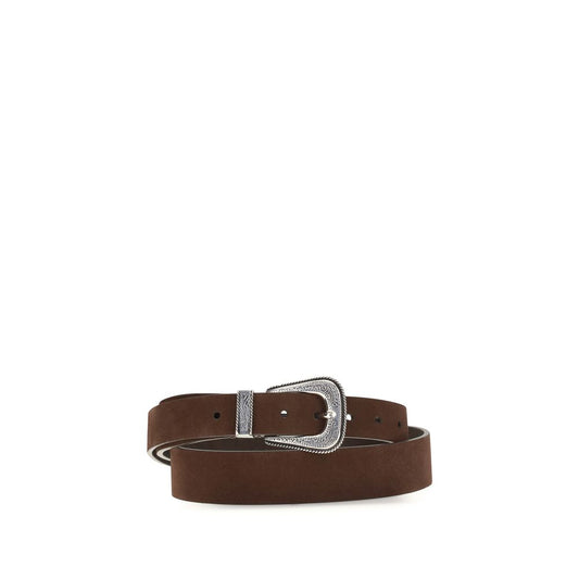 Belt by Brunello Cucinelli for men in suede leather & denim brown features an distinguished design, perfectly showcasing the sophisticated craftsmanship of this distinguished Keeper Suede Leather & Denim Belt.