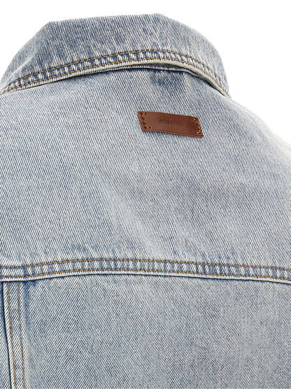 Entire Studios Blue Cotton Denim Jacket