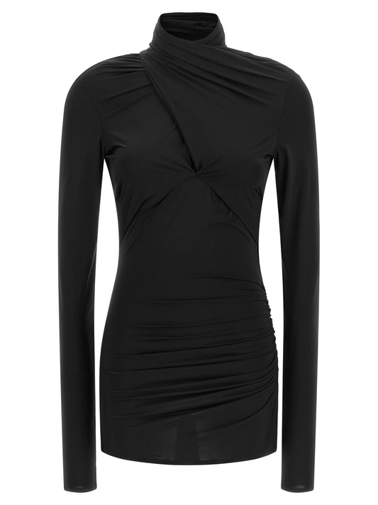Tank Top by Entire Studios for women in stretch nylon black showcases a sublime silhouette, with long-sleeve; sleeveless and high-neck neckline details for a sublime finish.