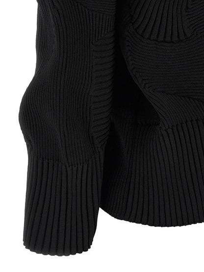 Issey Miyake Black Polyester Full-Length Jacket