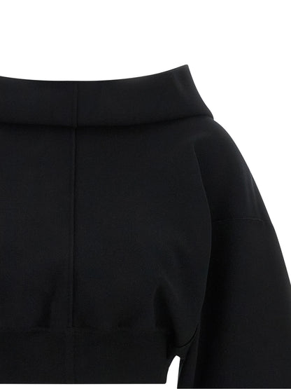 Rick Owens Black Viscose Sweatshirt