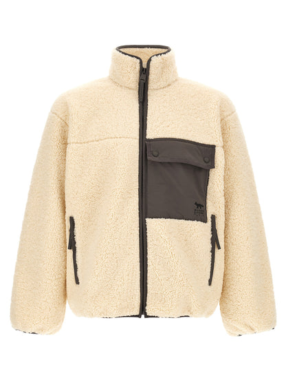 Maison Kitsuné Beige Polyester Full-Length Jacket