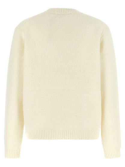 Maison Kitsuné White Wool Cardigan