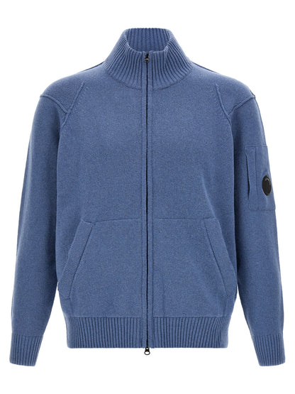 C.P. Company Blue Wool Cardigan