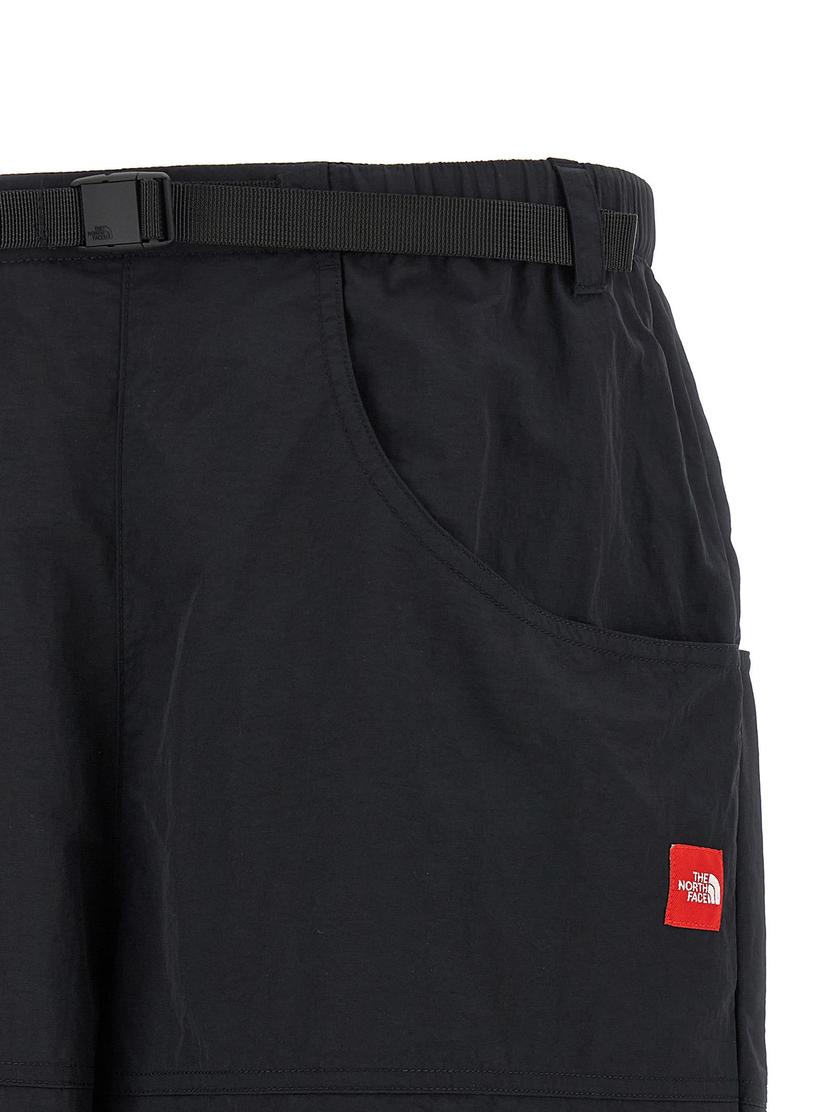 Bermuda Shorts by The North Face for men in nylon fabric black & red showcases a on trend silhouette, featuring a tailored wide with a classic short and sophisticated for a on trend finish.