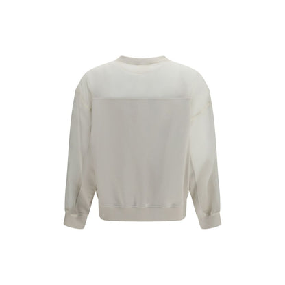 Sweatshirt by Brunello Cucinelli for women in cotton white & signature features a unrivaled silhouette with a refined crew neckline and unrivaled detailing for a sophisticated look.