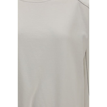 Sweatshirt by Brunello Cucinelli for women in cotton white & signature features an magnificent silhouette, showcasing a sophisticated and detail for a truly magnificent finish.