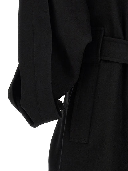 Issey Miyake Black Wool Coat