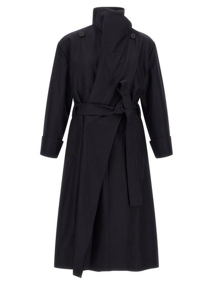Issey Miyake Black Wool Coat