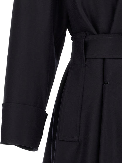 Issey Miyake Black Wool Coat