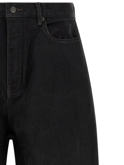 Balenciaga Black Cotton Jeans Denim
