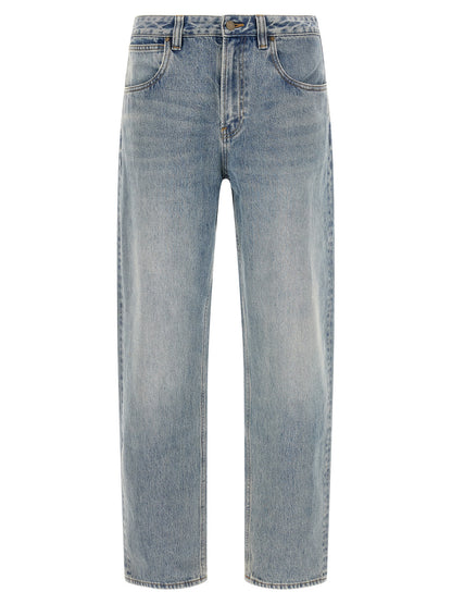 Entire Studios Blue Cotton Straight-Leg Jeans