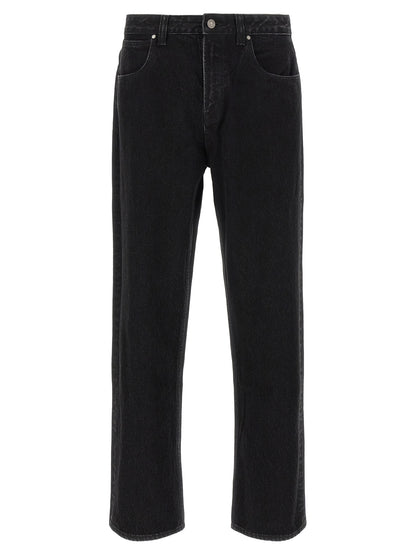 Entire Studios Black Cotton Straight-Leg Jeans