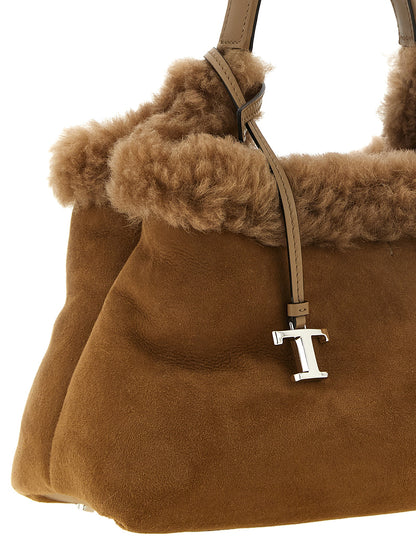 Tod's Brown Merino Wool Handbag
