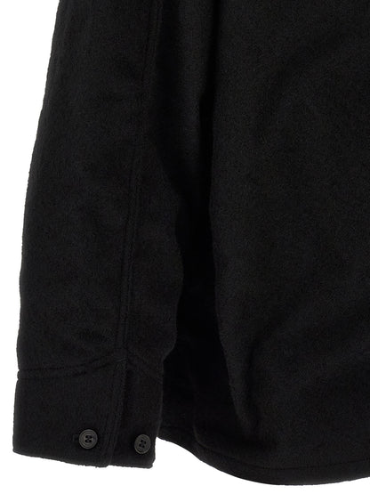 Comme Des Garçons Black Wool Full-Length Jacket