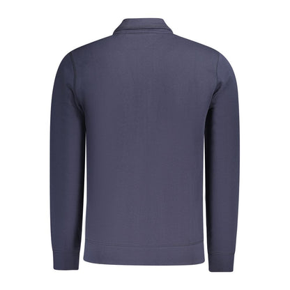 Sweatshirt by Hugo Boss for men in cotton blue features an exquisite silhouette, showcasing and details for a exquisite look.