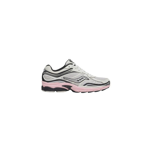 Athletic Sneakers by Saucony for women in synthetic white presents a sleek silhouette, perfectly capturing the athletic style essence of Women's Athletic Synthetic Sneakers with its sleek design and premium finish.
