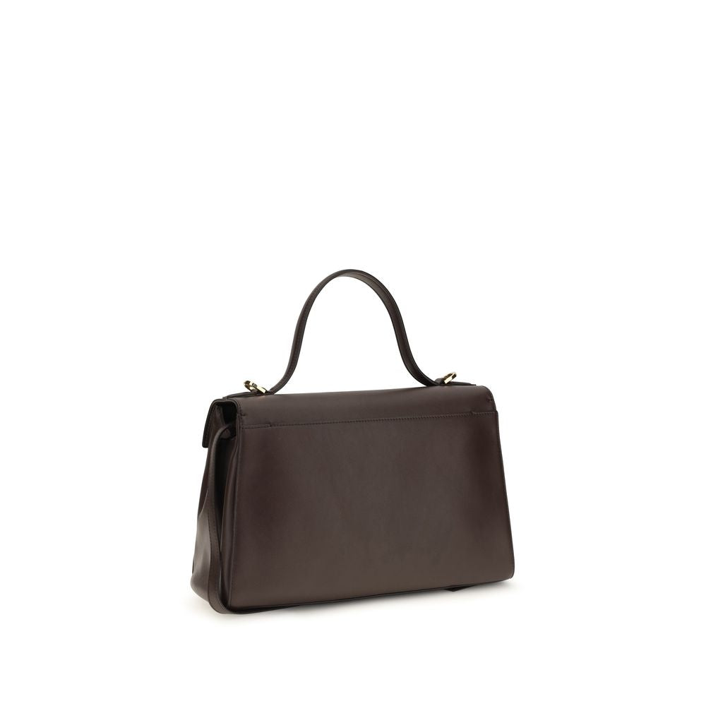 Savette Brown Calf Leather Bos Taurus Shoulder Bag