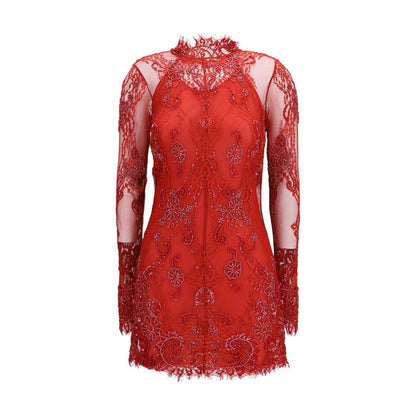 Blumarine Red Polyamide Cocktail Dress