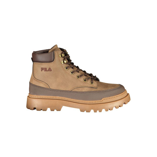 Lace-Up Boots by Fila for men in polyester & polyurethane brown features an effortless chic silhouette from the Men's Polyester & Polyurethane Lace-Up Boots collection, showcasing a effortless chic and refined for an effortless chic look.