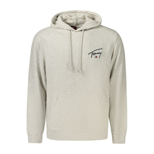 Sweatshirt Hoodie by Tommy Hilfiger for men in cotton gray & print showcases a city-ready silhouette, artfully detailed with a signature hooded neckline and for a city-ready finish.