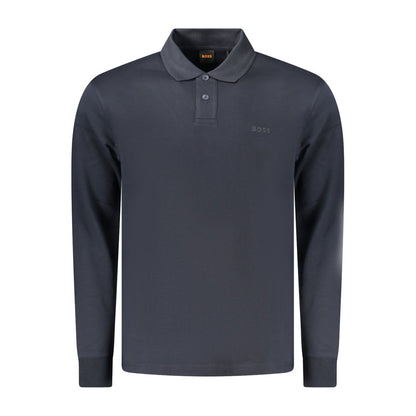 Hugo Boss Blue Cotton Polo Shirt
