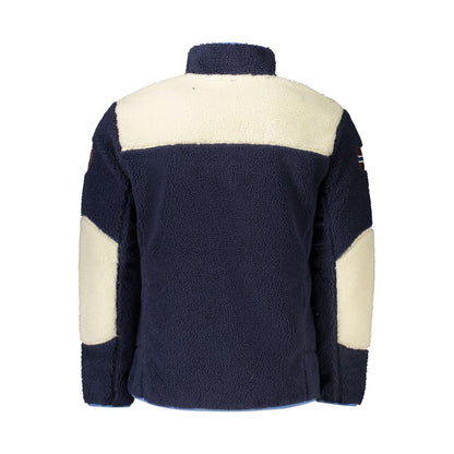 This Jacket by Napapijri for men in polyamide blue, red & white showcases a magnificent silhouette, meticulously crafted with a distinctive and functional pockets for a magnificent finish.
