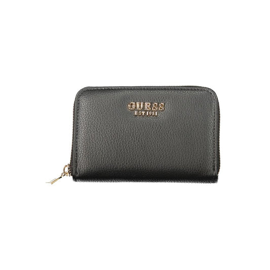 Cardholder Wallet by Guess Jeans for women in polyethylene black features a sleek silhouette, showcasing the sleek Polyethylene Cardholder Wallet design with sophisticated card-organization coin-purse for a premium look.