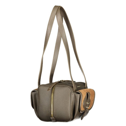 Handbag by Coccinelle for women in polyolefin leather brown features a contemporary silhouette, showcasing a secure zipper & magnetic, ample external-pockets & internal-pockets, and contemporary handle for a sophisticated look.