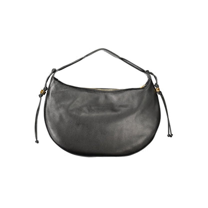 Handbag by Coccinelle for women in leather black features a refined silhouette, showcasing a secure zipper, organized document-holder & internal-pockets, and versatile handle for a refined finish.