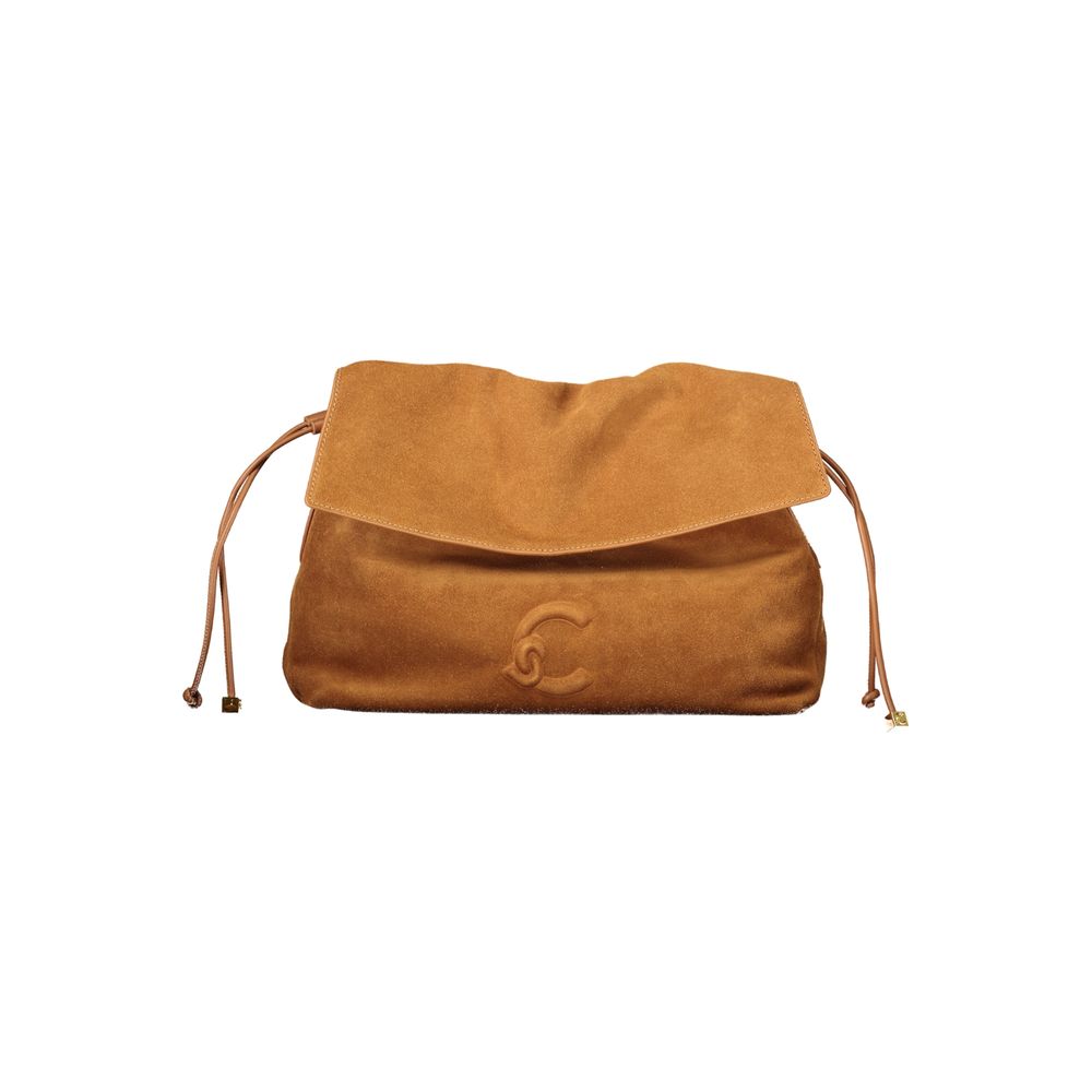 Coccinelle Lidia Suede Leather Handbag - Brown