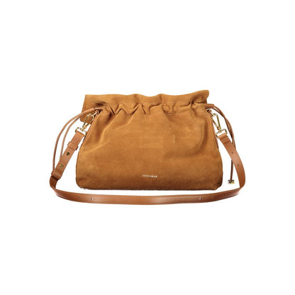Coccinelle Lidia Suede Leather Handbag - Brown