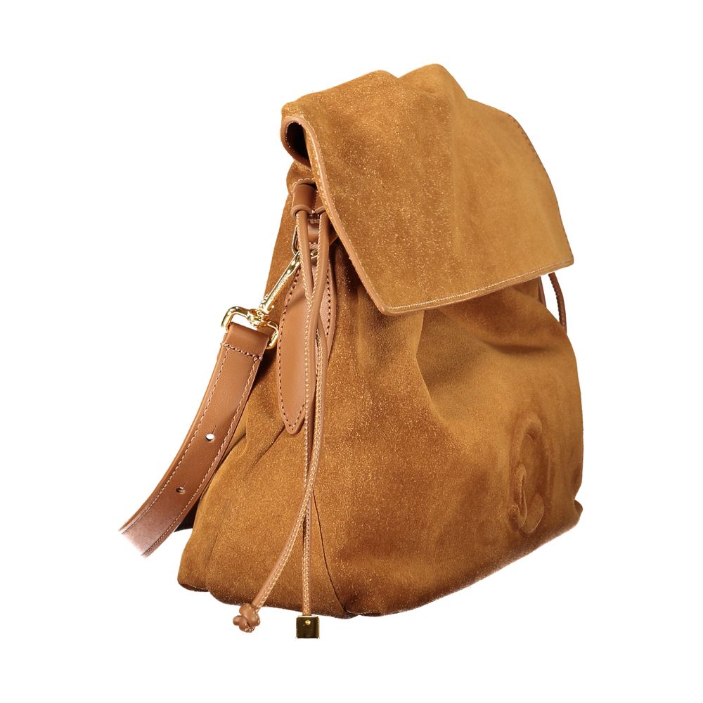 Coccinelle Lidia Suede Leather Handbag - Brown