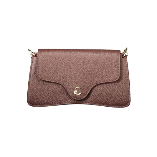 Handbag by Coccinelle for women in leather & metallized fiber brown & print features a contemporary silhouette, showcasing a secure snap, ample , and contemporary shoulder-strap & adjustable-strap for a sophisticated look.