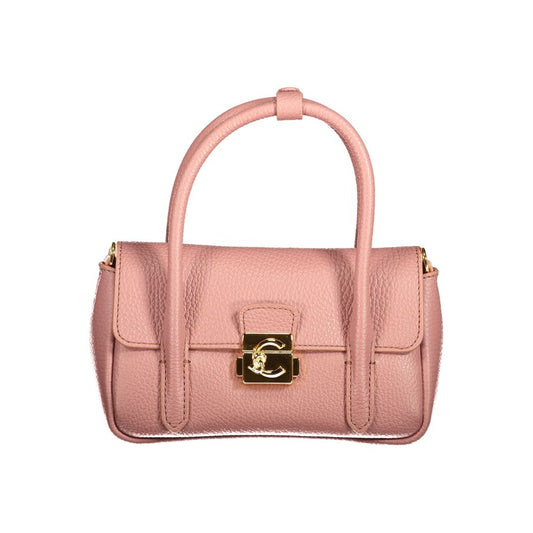 Mini Handbag by Coccinelle for women in leather & metallized fiber pink features a refined silhouette, showcasing a secure snap, organized internal-pockets, and versatile shoulder-strap, adjustable-strap & handle for a refined finish.