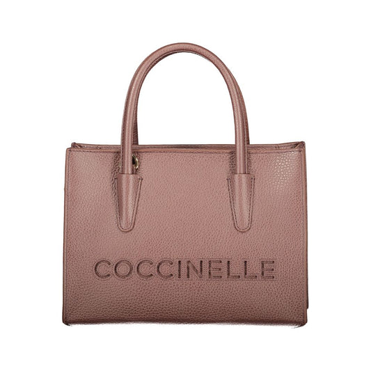 Handbag by Coccinelle for women in leather brown features a refined silhouette, showcasing a secure zipper, organized internal-pockets, and versatile shoulder-strap, adjustable-strap & handle for a refined finish.