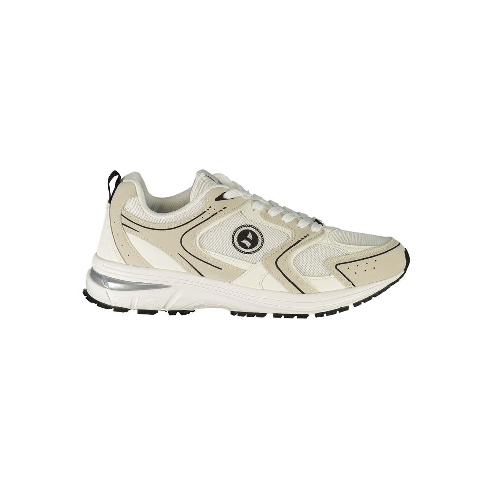 Navigare White Polyester Athletic Sneakers